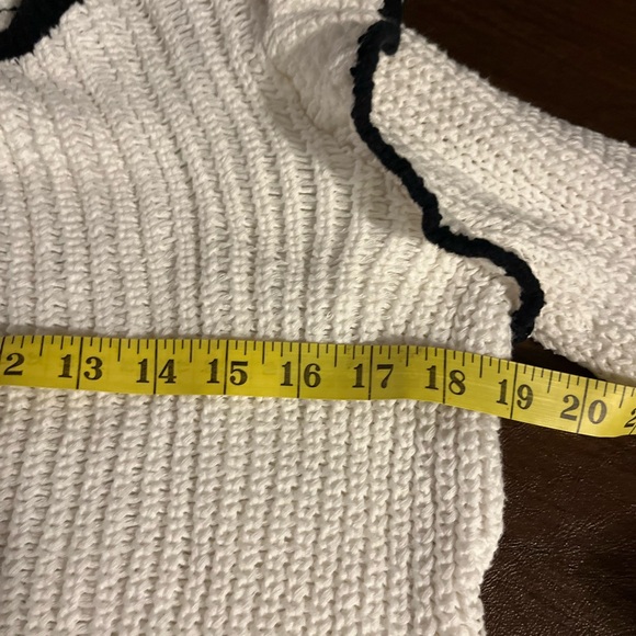 Fate White Knit Top with Black Trim - Picture 8 of 8